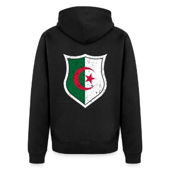 Algérie - Veste à capuche bio Premium Unisexe - noir - Dos - Nico (187cm)