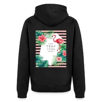 SUMMER - Veste à capuche bio Premium Unisexe - noir - Dos - Nico (187cm)