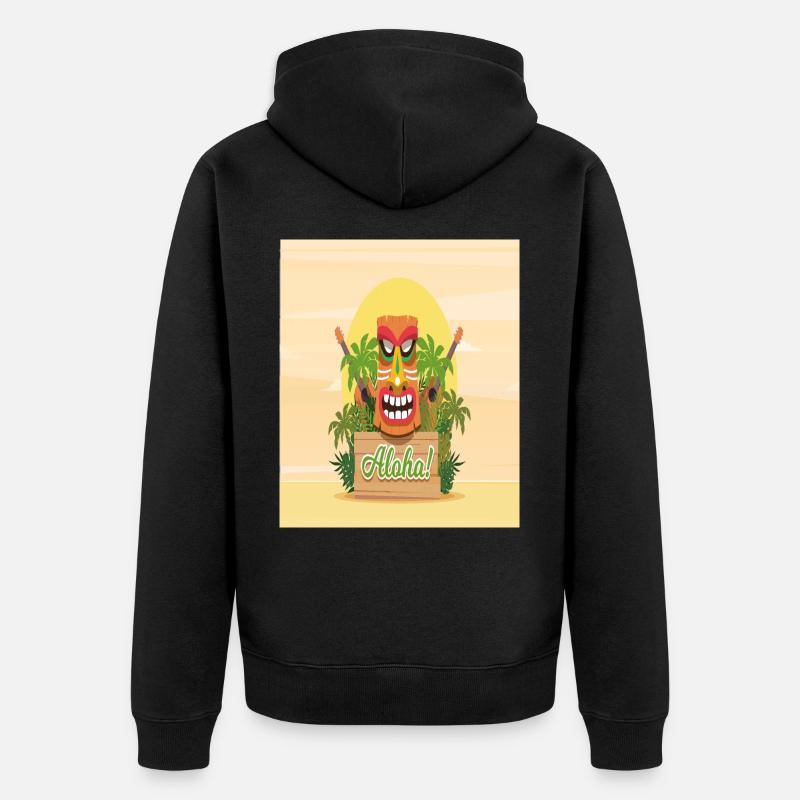 ALOHA - Veste à capuche bio Premium Unisexe - noir