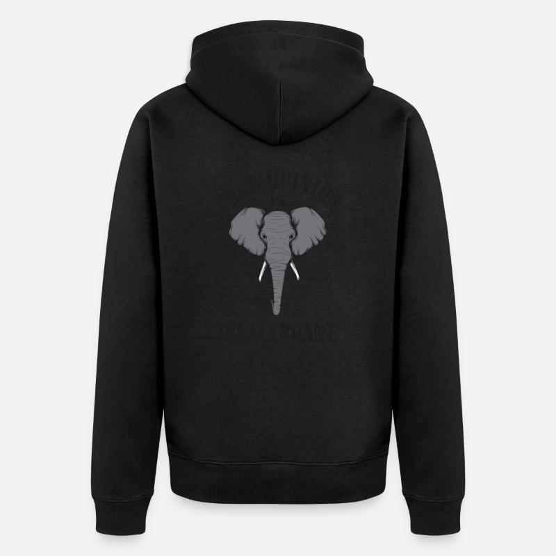 Votre avis est Irrelephant - Veste à capuche bio Premium Unisexe - noir