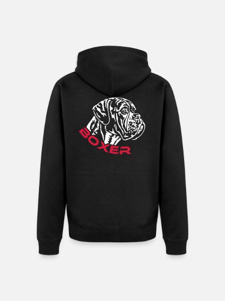 587 Boxer - Unisex Premium Bio Zip Hoodie - Schwarz
