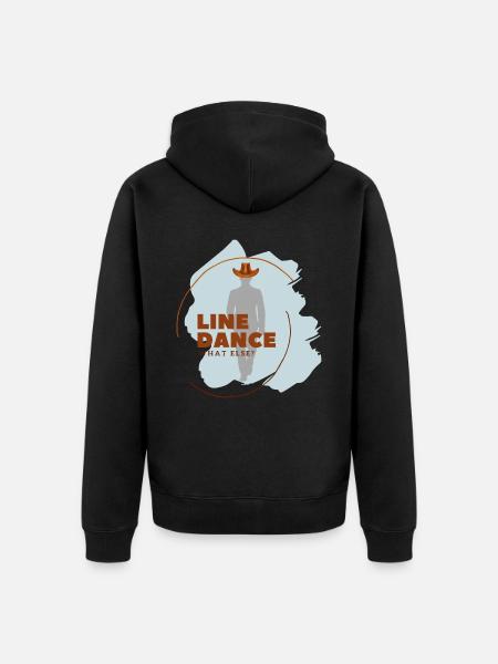 Line Dance What else - Unisex Premium Organic Zip Hoodie - black