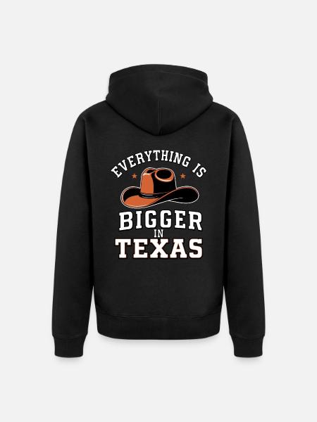 Texas State Texans Texas - Unisex Premium Organic Zip Hoodie - black