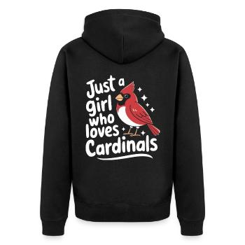Cardinal Rouge Cardinal Vogel Rouge Cardinal - Veste à capuche bio Premium Unisexe - noir - Dos - Nico (187cm)
