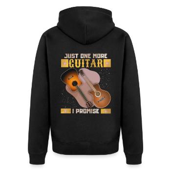 Guitariste guitariste guitare électrique, dicton drôle - Veste à capuche bio Premium Unisexe - noir - Dos - Nico (187cm)