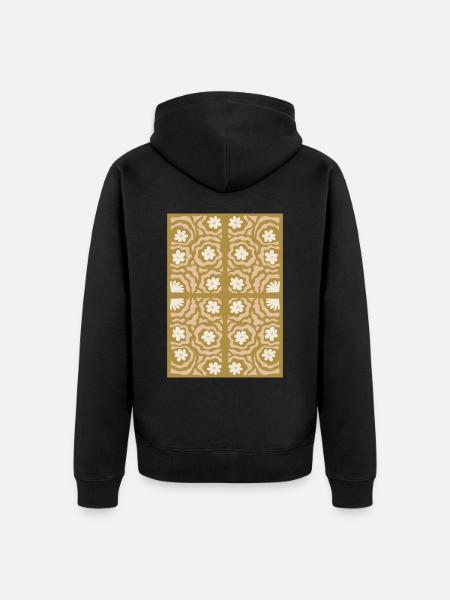 Art Nouveau, Arts & Crafts, Aesthetic, Vintage-1900 - Unisex Premium Organic Zip Hoodie - black