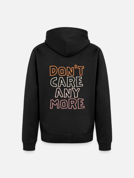 Sarcasm saying, frustration, introverted disillusionment - Unisex Premium Organic Zip Hoodie - black