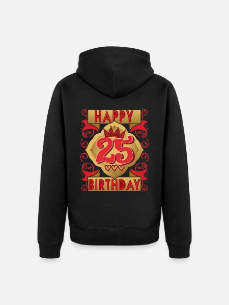 25. Geburtstag 25 Jahre alt Spruch, Vintage-Design - Ekologisk premiumluvjack unisex - svart
