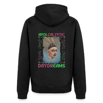 Apocalypse, protection de l’environnement, protection du climat, Jour de la Terre - Veste à capuche bio Premium Unisexe - noir - Dos - Nico (187cm)