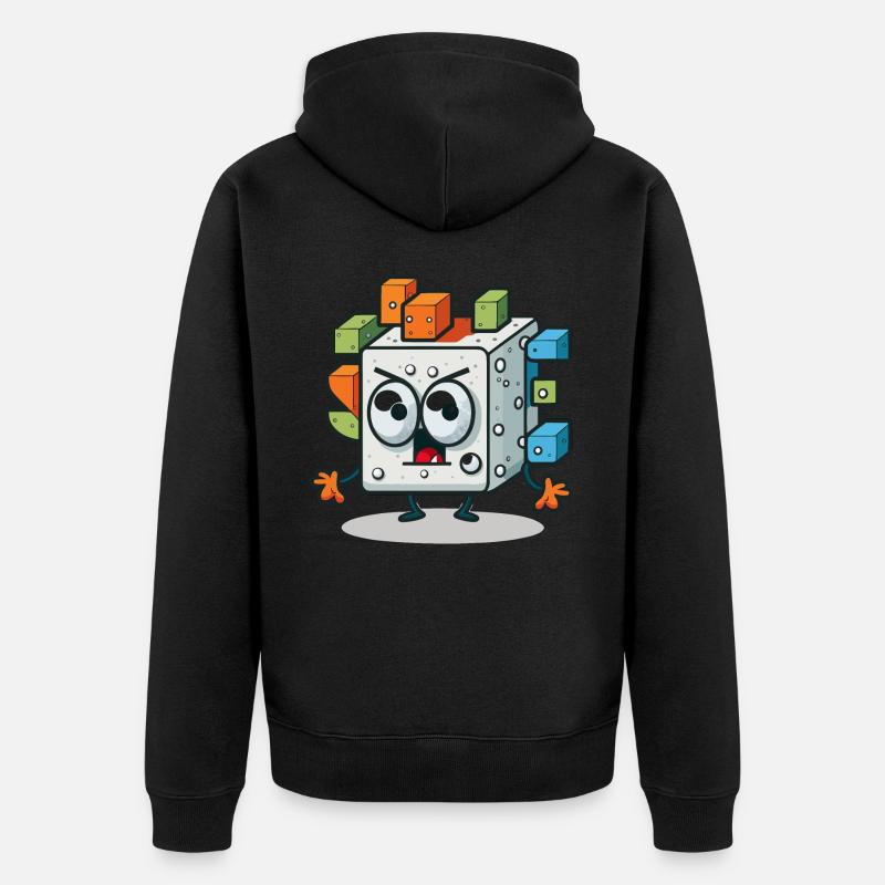 Le Qubit - Veste à capuche bio Premium Unisexe - noir