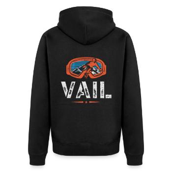 Vail Snowboard Sports d’hiver Snowboarder Sport - Veste à capuche bio Premium Unisexe - noir - Dos - Nico (187cm)