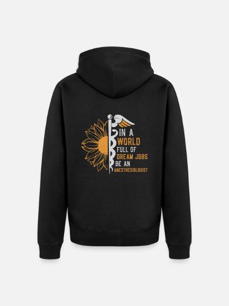 Operating Room Hospital Doctor - Unisex Premium Organic Zip Hoodie - black