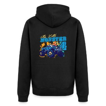 4. Anniversaire Enfants Ce petit monstre Truc - Veste à capuche bio Premium Unisexe - noir - Dos - Nico (187cm)