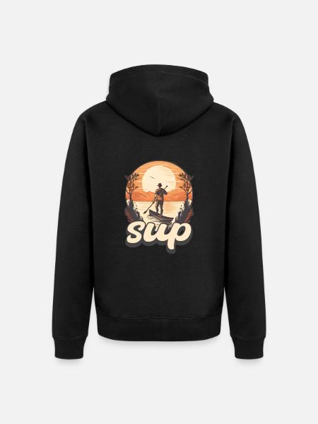 Get ready to create the - Unisex Premium Organic Zip Hoodie - black
