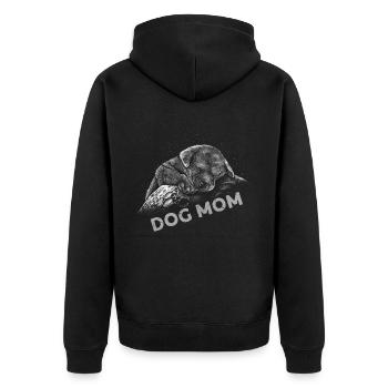 Beste Hundemutter Aller Zeiten Bester Buddy-hund - Unisex Premium Bio Zip Hoodie - Schwarz - Hinten - Nico (187cm)