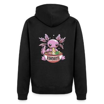 Offrez-vous le délice avec - Veste à capuche bio Premium Unisexe - noir - Dos - Nico (187cm)