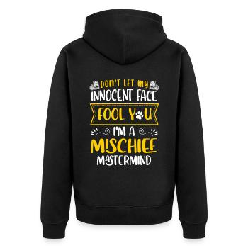 Chat persan Chat Amoureux Propriétaire de chat Persan Longhair C - Veste à capuche bio Premium Unisexe - noir - Dos - Nico (187cm)