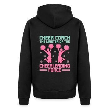 Cheerleading Coach Cheer Coach Cheerleader Cheer T - Veste à capuche bio Premium Unisexe - noir - Dos - Nico (187cm)