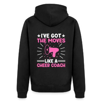 Cheerleading Coach Cheer Coach Cheerleader Cheer T - Veste à capuche bio Premium Unisexe - noir - Dos - Nico (187cm)