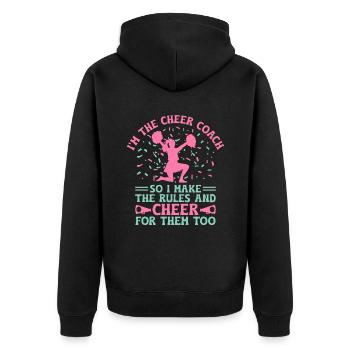 Cheerleading Coach Cheer Coach Cheerleader Cheer T - Veste à capuche bio Premium Unisexe - noir - Dos - Nico (187cm)