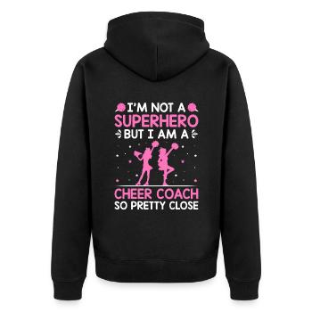 Cheerleading Coach Cheer Coach Cheerleader Cheer T - Veste à capuche bio Premium Unisexe - noir - Dos - Nico (187cm)