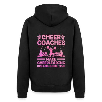 Cheerleading Coach Cheer Coach Cheerleader Cheer T - Veste à capuche bio Premium Unisexe - noir - Dos - Nico (187cm)