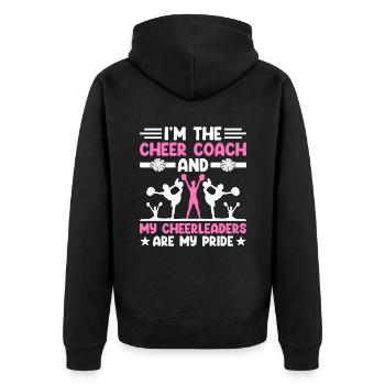 Cheerleading Coach Cheer Coach Cheerleader Cheer T - Veste à capuche bio Premium Unisexe - noir - Dos - Nico (187cm)
