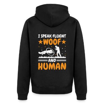 Dog Trainer Dog Training Training Dogs Pet Care Pr - Unisex Premium Organic Zip Hoodie - black - Back - Nico (187cm)