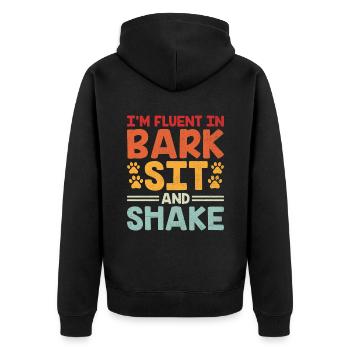 Dog Trainer Dog Training Training Dogs Pet Care Pr - Unisex Premium Organic Zip Hoodie - black - Back - Nico (187cm)