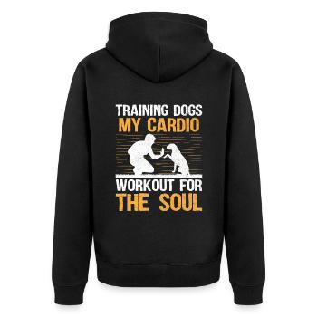 Dog Trainer Dog Training Training Dogs Pet Care Pr - Unisex Premium Organic Zip Hoodie - black - Back - Nico (187cm)