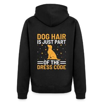 Pet Sitter Pet Sitting Dog and Cat Sitters Dog Wal - Unisex Premium Organic Zip Hoodie - black - Back - Nico (187cm)