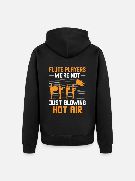 Blaskapelle Sprüche Lustige Marschinstrumente - Unisex Premium Bio Zip Hoodie - Schwarz