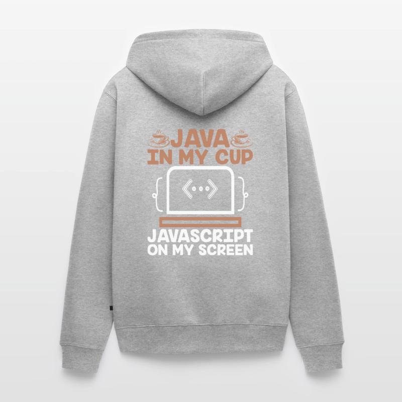 Kaffee-Codierung Programmierer Programmierer Entwickler Nerd Coff Unisex Premium Bio Zip Hoodie