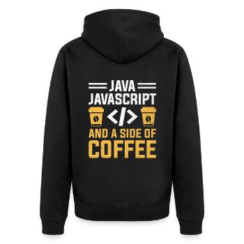 Café Codage Programmeur Codeur Développeur Nerd Coff - Veste à capuche bio Premium Unisexe - noir - Dos - Nico (187cm)