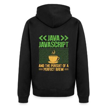 Café Codage Programmeur Codeur Développeur Nerd Coff - Veste à capuche bio Premium Unisexe - noir - Dos - Nico (187cm)