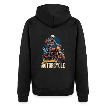 Wheel Racing Ride Free Legendary Moto - Veste à capuche bio Premium Unisexe - noir - Dos - Nico (187cm)
