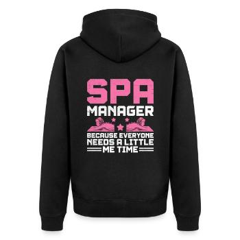Gestionnaire de SPA Emploi Bien-être Drôle Gestion de SPA Sayi - Veste à capuche bio Premium Unisexe - noir - Dos - Nico (187cm)
