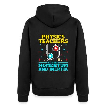 Professeur de sciences Professeur d’école Biologie Chimie P - Veste à capuche bio Premium Unisexe - noir - Dos - Nico (187cm)