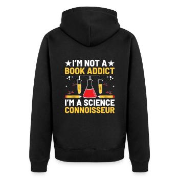 Professeur de sciences Professeur d’école Biologie Chimie P - Veste à capuche bio Premium Unisexe - noir - Dos - Nico (187cm)