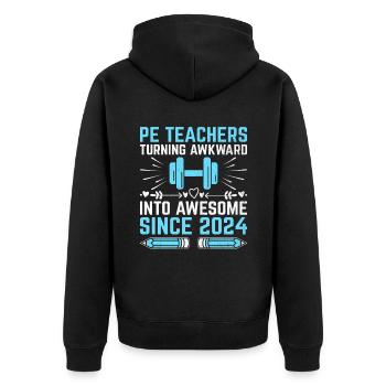 Professeur d’éducation physique Professeurs d’éducation physique École Spor - Veste à capuche bio Premium Unisexe - noir - Dos - Nico (187cm)