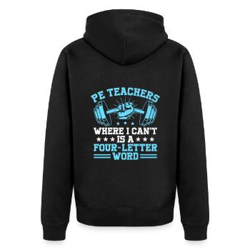 Professeur d’éducation physique Professeurs d’éducation physique École Spor - Veste à capuche bio Premium Unisexe - noir - Dos - Nico (187cm)