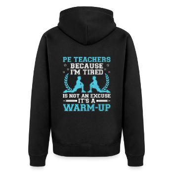 Professeur d’éducation physique Professeurs d’éducation physique École Spor - Veste à capuche bio Premium Unisexe - noir - Dos - Nico (187cm)