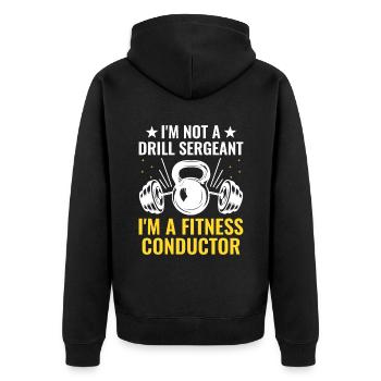 Professeur d’éducation physique Professeurs d’éducation physique École Spor - Veste à capuche bio Premium Unisexe - noir - Dos - Nico (187cm)