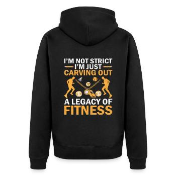 Professeur d’éducation physique Professeurs d’éducation physique École Spor - Veste à capuche bio Premium Unisexe - noir - Dos - Nico (187cm)