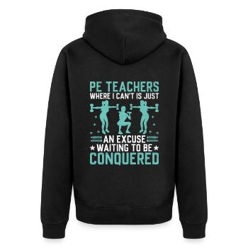 Professeur d’éducation physique Professeurs d’éducation physique École Spor - Veste à capuche bio Premium Unisexe - noir - Dos - Nico (187cm)