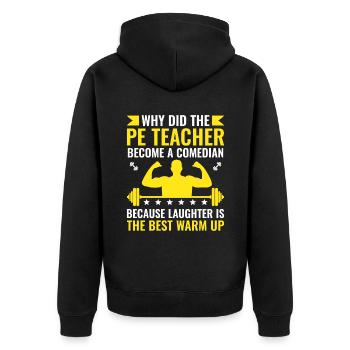 Professeur d’éducation physique Professeurs d’éducation physique École Spor - Veste à capuche bio Premium Unisexe - noir - Dos - Nico (187cm)