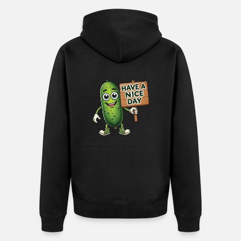 Have A Nice Day - Unisex Premium Bio Zip Hoodie - Schwarz