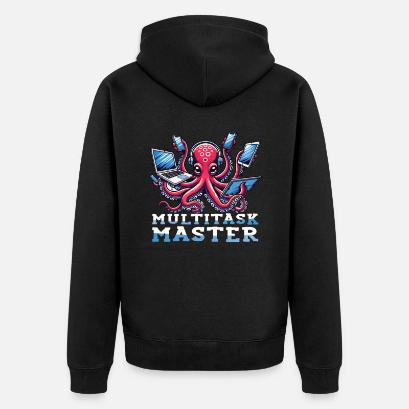 Des compétences exceptionnelles avec nos - Veste à capuche bio Premium Unisexe - noir