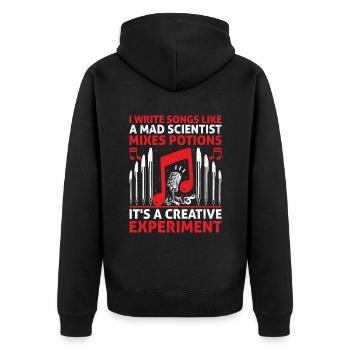 Musician Songwriter Singer Musician Music Music Pr - Unisex Premium Organic Zip Hoodie - black - Back - Nico (187cm)