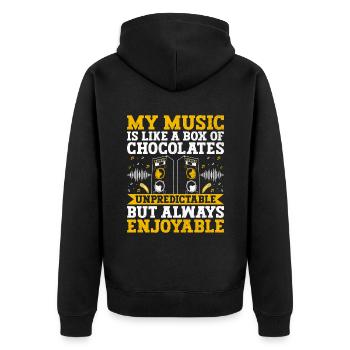 Musician Songwriter Singer Musician Music Music Pr - Unisex Premium Organic Zip Hoodie - black - Back - Nico (187cm)